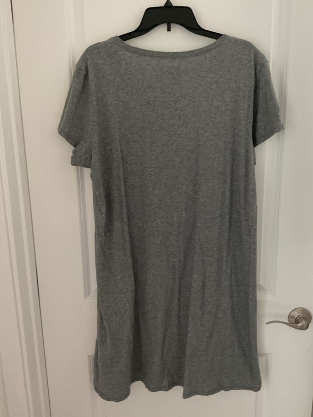 Life Is Good Gray Short-Sleeve Dress With Floral Motif sz XL - Picture 2 of 5